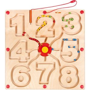 Educo Motoriekbord Cijfers - Houten speelgoed - Houten puzzel - Educatief speelgoed - Kinderspeelgoed