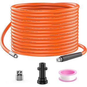 Rioolrat - Rioolreinigingsset - Rioolveer - Rioolslang - Oranje