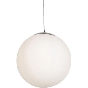 QAZQA ball hl - Moderne Hanglamp - 1 lichts - Ø 500 mm - Wit - Woonkamer | Slaapkamer