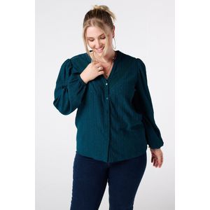 MS Mode Blouse Jersey top met stretch met pofmouw