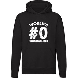 World's #0 programmer Hoodie - computer - it - programmeren - nerd - trui - sweater - capuchon