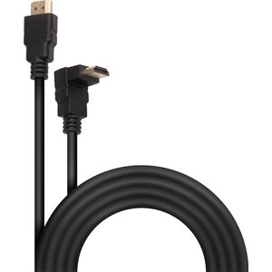 HDMI kabel 1.4 recht naar hoek - 2 meter