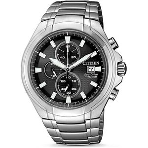 Citizen Super Titanium Horloge - Citizen heren horloge - Zwart - diameter 43 mm - Titanium