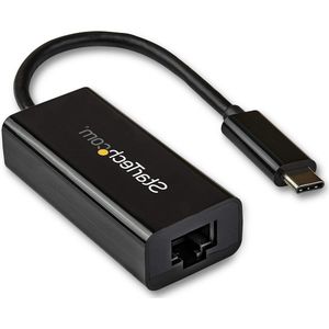 Gigabit Ethernet Adapter Black Thunderbolt 3-4 Compatible Windows Mac USB-C RJ45 LAN GbE Network Adapter