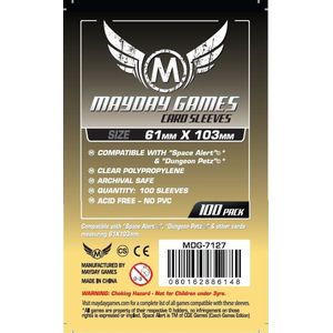 100 Mayday Games Card Sleeves 61 x 103mm (MDG7127)