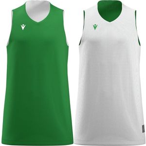 Macron Idaho Reversible Shirt Kinderen - Groen / Wit | Maat: 9-10 Y