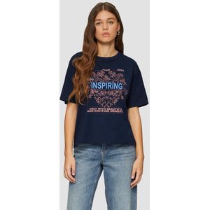 Q/S designed by - T-shirt - Maat XS - Vrouwen - 58D0 BLUE -