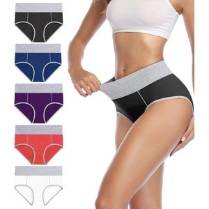 hooggeknipte damesonderbroek comfortabel katoen 4-pack