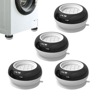 IBBO Shop - 4 stuks trillingsdempers voor wasmachine - wasmachine dempers - wasmachine mat - wasmachines anti-trillingsmat - Wasmachine Verhoger - antislipmat voor wasmachines en drogers - Nieuwe model