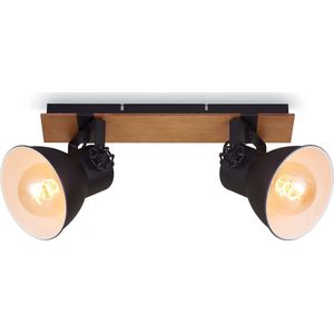 Briloner Leuchten TEMPA - Spotlight - 2742- 025 - 2 flams - zwenk- en kantelbare spots - gloeilampen niet inbegrepen - max. 60W - IP20 - 45 x 9 x 21 cm