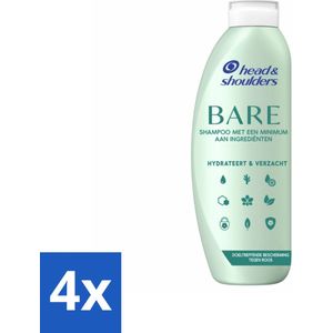 Head & Shoulders - Anti-Roos Shampoo - Bare - Hydrateert & Verzacht - 400 ml - Voordeelverpakking - 4 stuks