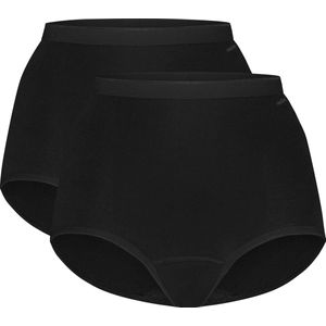Basics high waist zwart 2 pack voor Dames | Maat XL