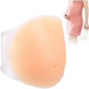 Kunstmatige Zwangerschap Buik Siliconen Nep Zwangere Buik Nep Baby Zwangerschap Valse Tummy Met Bandjes Voor Kostuums Cosplay(1#)