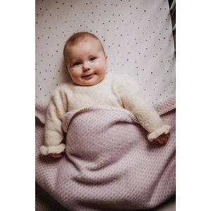 Wollen wiegdeken - Pure Baby Love - 65x90 cm - Lila