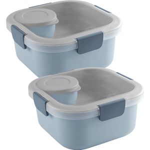 Sunware - Sigma home food to go lunchbox blauw - Set van 2