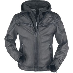 Gipsy GB Vinn Slim Fit Heren Lederen jas - grijs - S