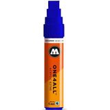 Molotow ONE4ALL 15mm Acryl Marker - Blauw - Geschikt voor vele oppervlaktes zoals canvas, hout, steen, keramiek, plastic, glas, papier, leer...