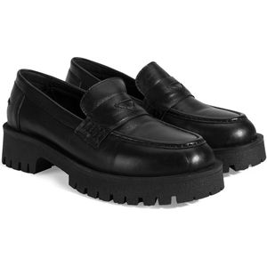 DESA Lage schoen Leer Zwart Vrouwen Schoenpunt: Nez rond Maat: 37 EU