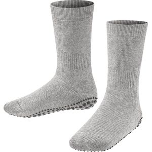 FALKE Catspads antislip noppen katoen merino wol huissokken kinderen grijs - Maat 23-26