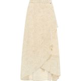 DreiMaster - Rock - Wit - Veelkleurig - Maxirok van Wol