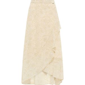 DreiMaster - Rock - Wit - Veelkleurig - Maxirok van Wol