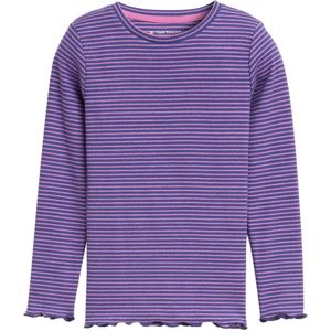 TOM TAILOR - Shirt - Donkerblauw - Ronde Hals - Lange Mouw