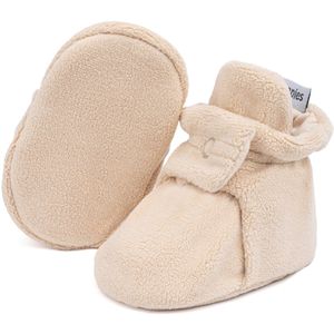 Steppies - Baby Slofjes voor Jongens en Meisjes - Beige - 0-3 Maanden (9cm) - Schoenmaat 15-16