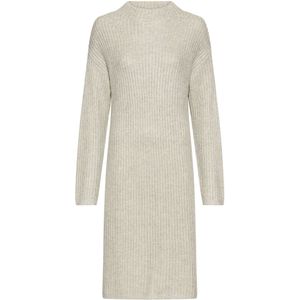 camel active Gebreide jurk met ronde halslijn - Maat womenswear-XXS - Lichtgrijs