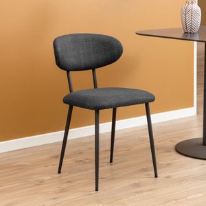 Sohome Eetkamerstoel - set van 2 - Jonell - Stof - Donkergrijs