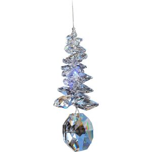 Raamhanger Octalux xxl, Gemaakt met: Swarovski kristallen, Raamkristal, raamdecoratie, fengshui, hanger, kristallen, decoratie, kerst, kerstcadeau, kerstpakket, sjiek, Suncatcher, zonnevanger, feng shui, regenboog kristal