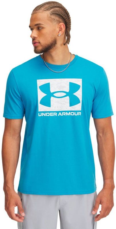 Under Armour Abc Camo Boxed Logo T-shirt Met Korte Mouwen Blauw M / Regular Man