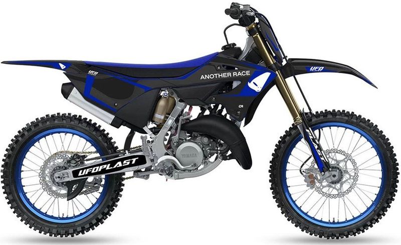 Ufo - Tecna - Plastic Set - Zwart - Yamaha YZ 125 2022