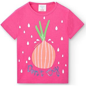 Boboli 298009 T-shirt Met Korte Mouwen Roze 6 Months Meisjes