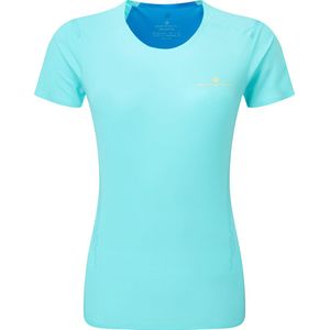 Ronhill | Dames Hardloop Shirt | Tech Race S/S Tee | Aquamint/El Blue | XS