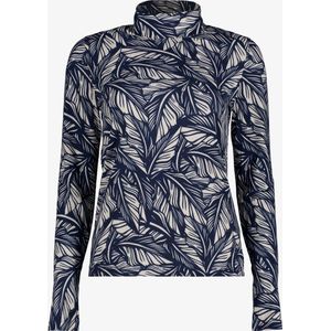 TwoDay dames top blauw met print - Maat 3XL