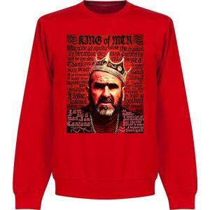 Cantona Old Skool Crew Neck Sweater - Rood - M