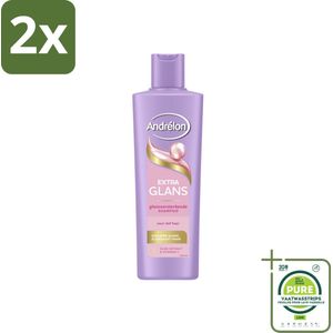 Andrélon – Shampoo – Extra Glans – 250 ml - Voordeelverpakking - 2 stuks - Glans haar - Stralend haar