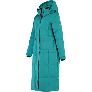 Travelin - Franska - Puffer Winterjas - Turkoois - Waterbestendig