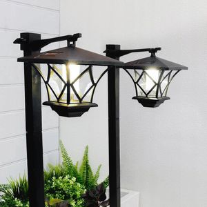 Novity® | Solar Lamp LED Tuinlantaarn – 150cm – Lantaarnpaal