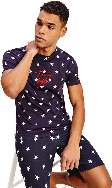 Tommy Hilfiger Crew Star T-shirt Met Korte Mouwen Blauw L Man