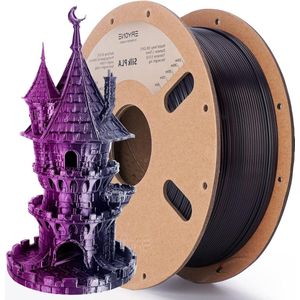 Dual Color Glinsterend Zwarte & Roze PLA Filament 1 kg - 175 mm - 0.03 mm Coëxtrusie Filament