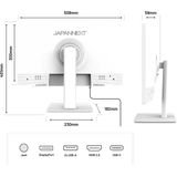 JAPANNEXT - JN-IPS2152FHDR-T - Touchscreen Monitor - Wit - 21.5 inch - Full HD - HDR - Ingebouwde Luidsprekers