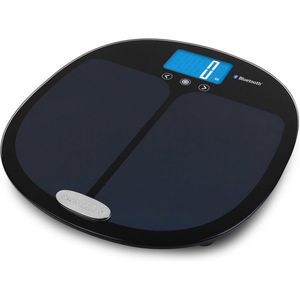 Slimme Bluetooth digitale badkamerweegschaal met gezondheidsanalyse, 7 meetwaarden, 8 gebruikers, LCD-display