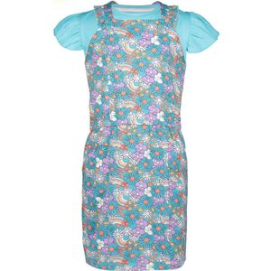 4PRESIDENT Meisjes jurk - Blue Radiance - Maat 128 - Meisjes jurken
