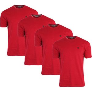 4-PackDonnay T-shirt (599008) - Sportshirt - Heren - Berry-red (040) - maat 3XL