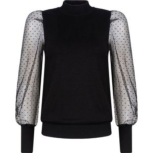 Ydence - Knitted Top Marcie - Zwart - maat S