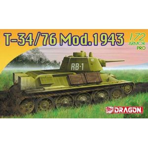 Dragon - 1/72 T-34/76 Mod. 1943 - DRA7277 - modelbouwsets, hobbybouwspeelgoed voor kinderen, modelverf en accessoires