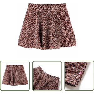 vidaXL Meisjesrokje - Kinderrokje - Kinderrokje 128 oudroze - Roze Rokje - Luipaard Print - Kindermode