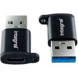 Adapter integral usb-c naar usb-a 2-pack
