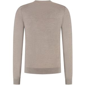 Malelions - Trui Taupe Malelions Premium Merino Sweaters Taupe Mp1-aw25-07